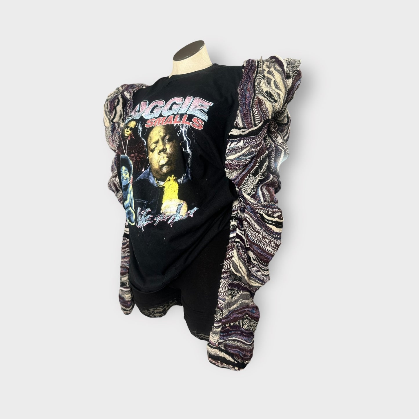 90’s Hip Hop Sweater Sleeve Tee