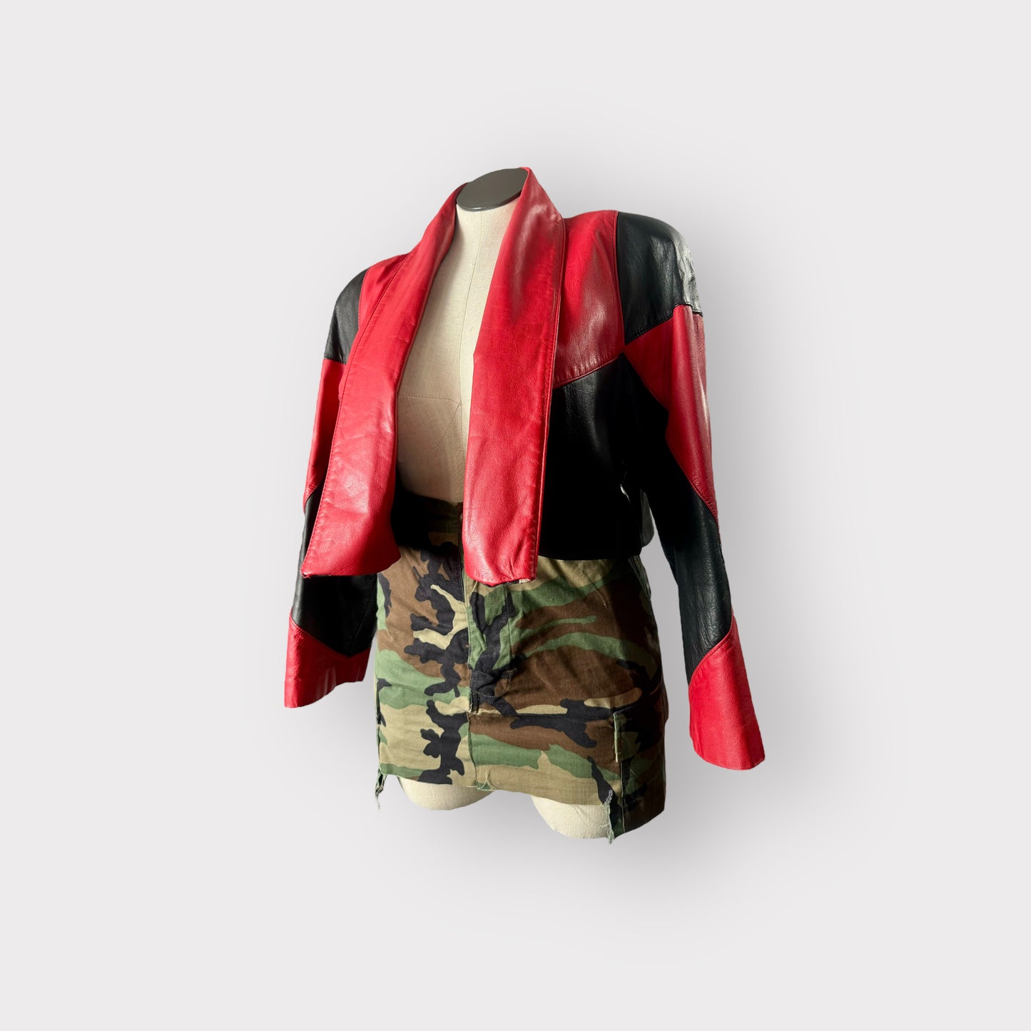 MOD-ified Color Block Cropped Jacket