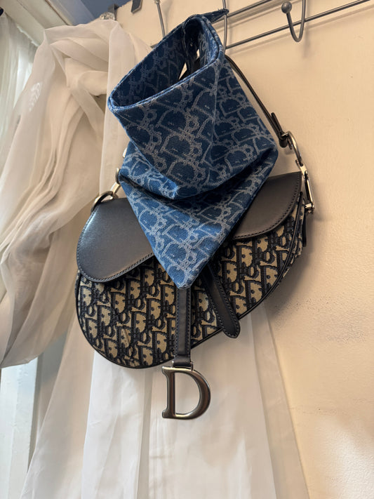 Denim Cowgirl Couture Handkerchief