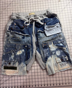 Triple Denim Bermuda Cut Jogger Shorts