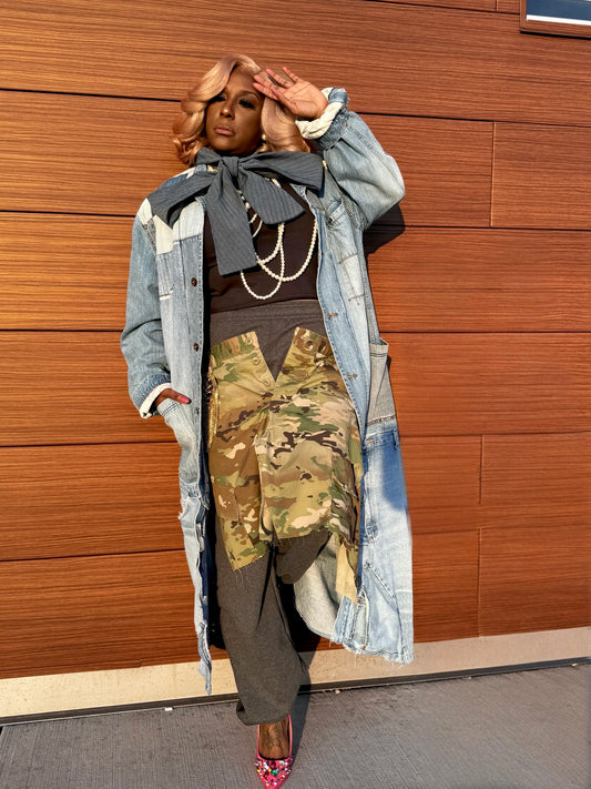 Denim Patchwork Duster