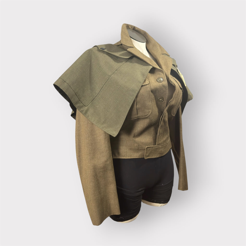 Military Couture Cape Jacket