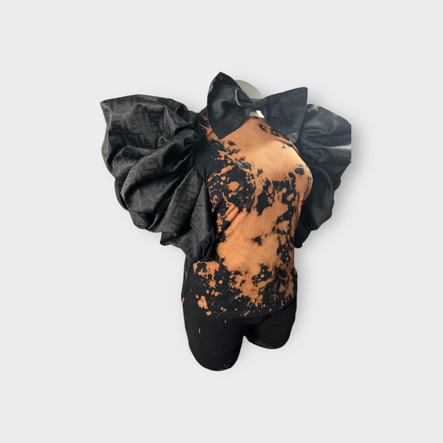 Distressed Deluxe Edition Tee Designer Insp. with Bow tie