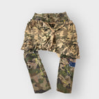 Splattered Camo Overlay Jeans