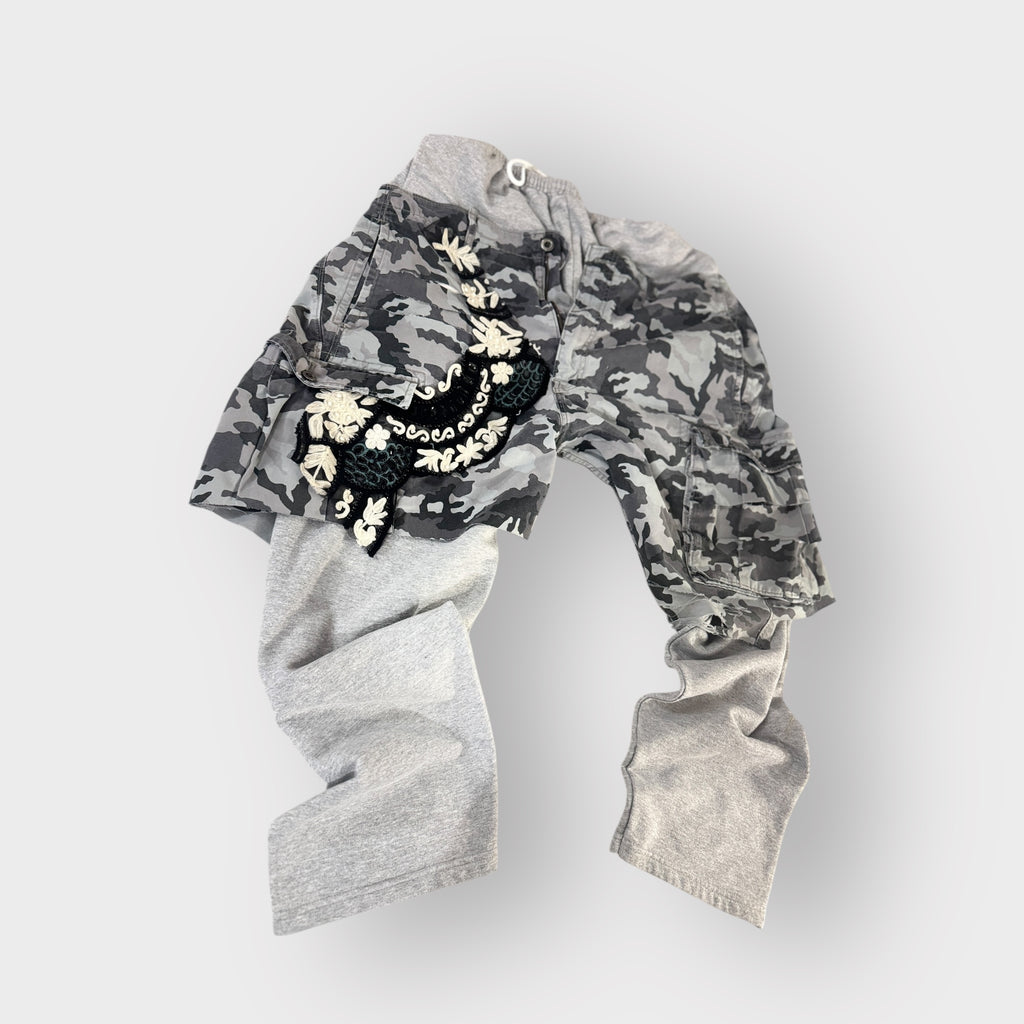 Grey Camo Overlay Joggers