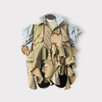 Desert Storm Ruffle Peplum Shacket