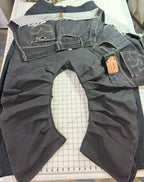 Double Cargo Inverted Barrel Pant w Denim Overlay