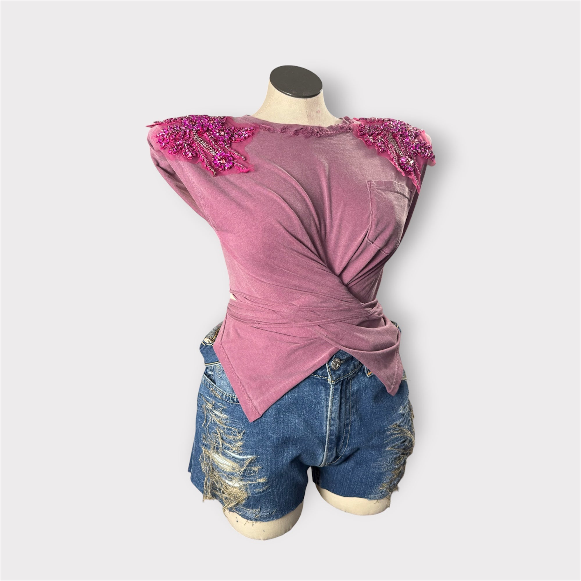 Crystal Wrap Tee