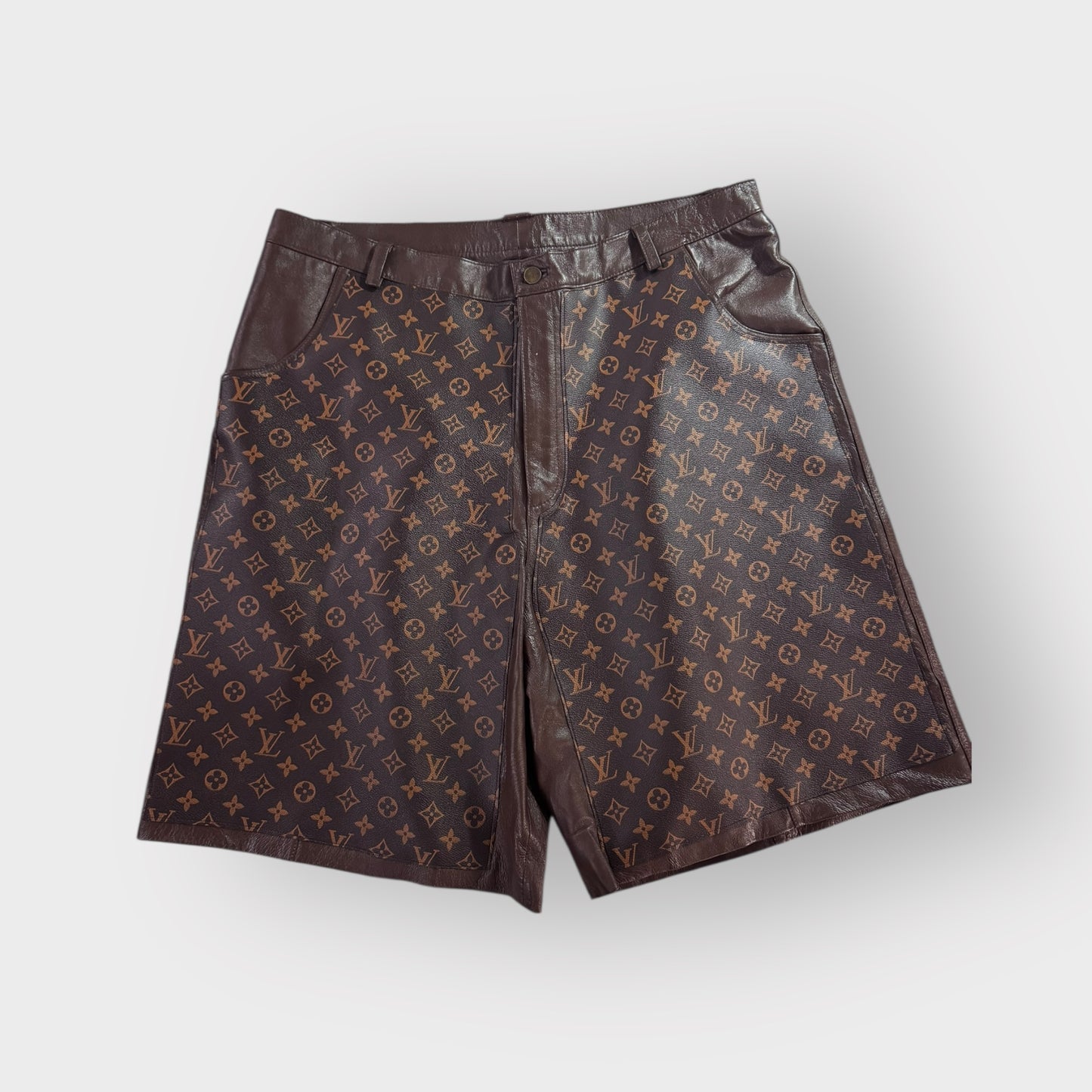Deluxe Leather Bermuda Shorts