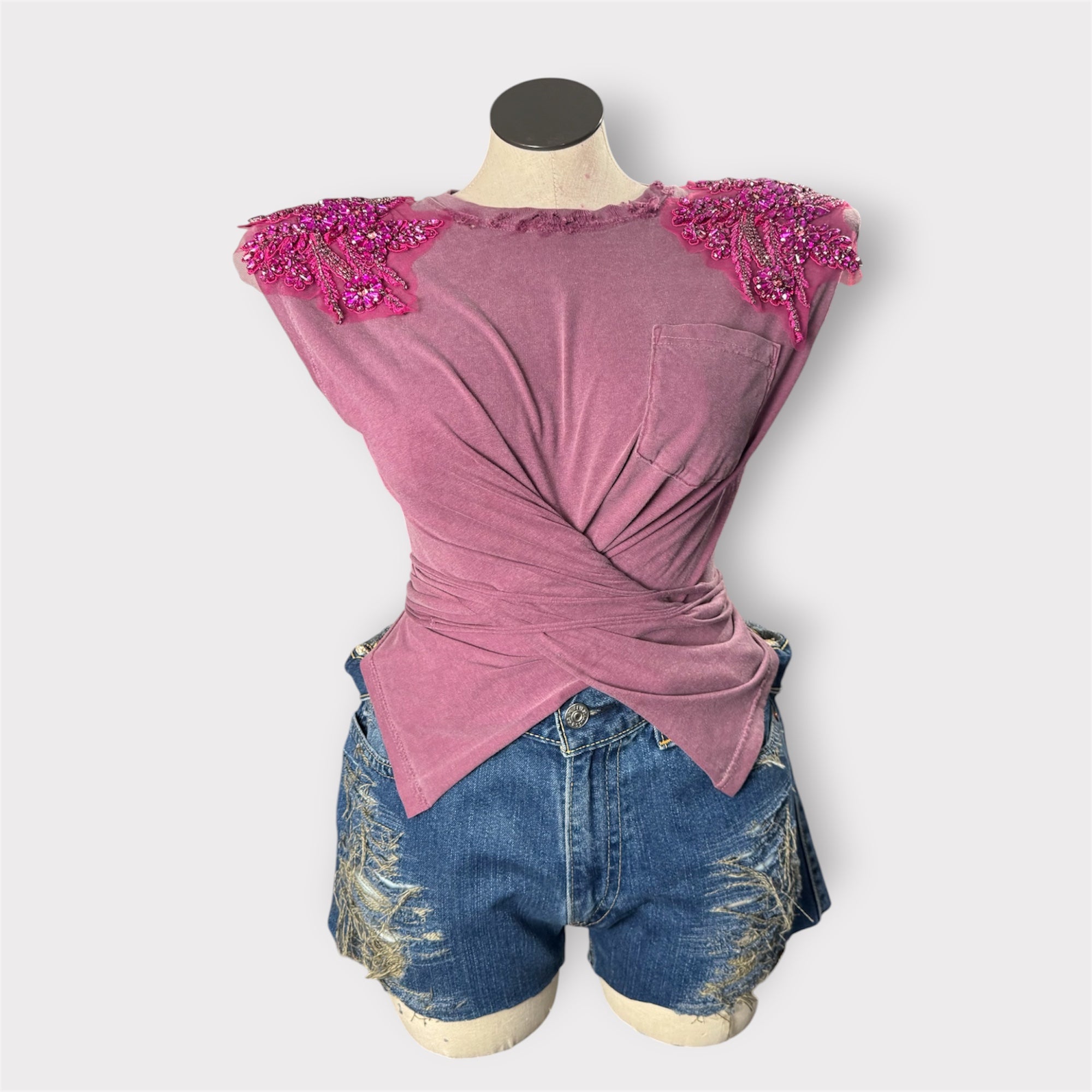 Crystal Wrap Tee