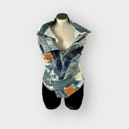 Patchwork Denim Halter