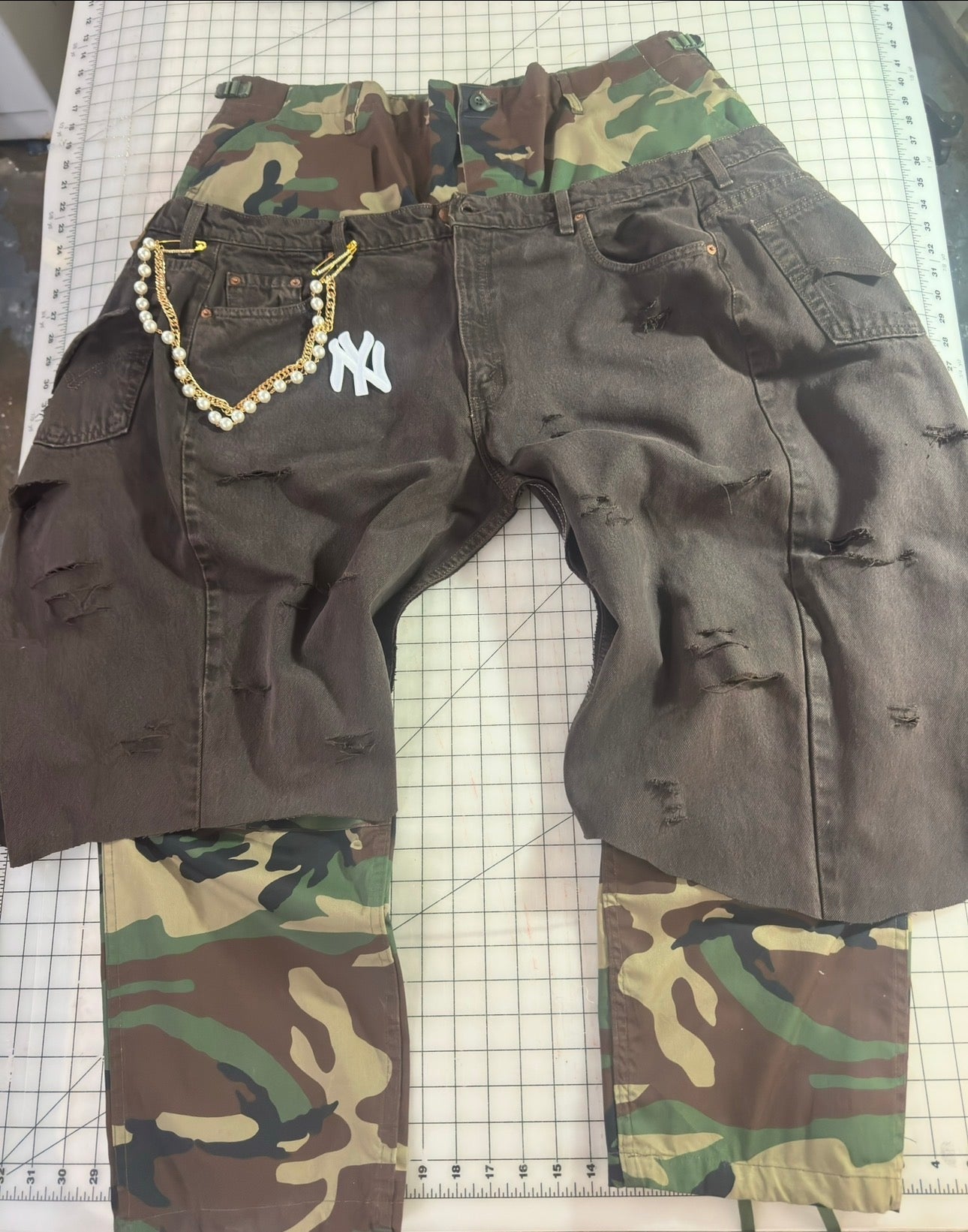 Chocolates Camo Overlay Cargos