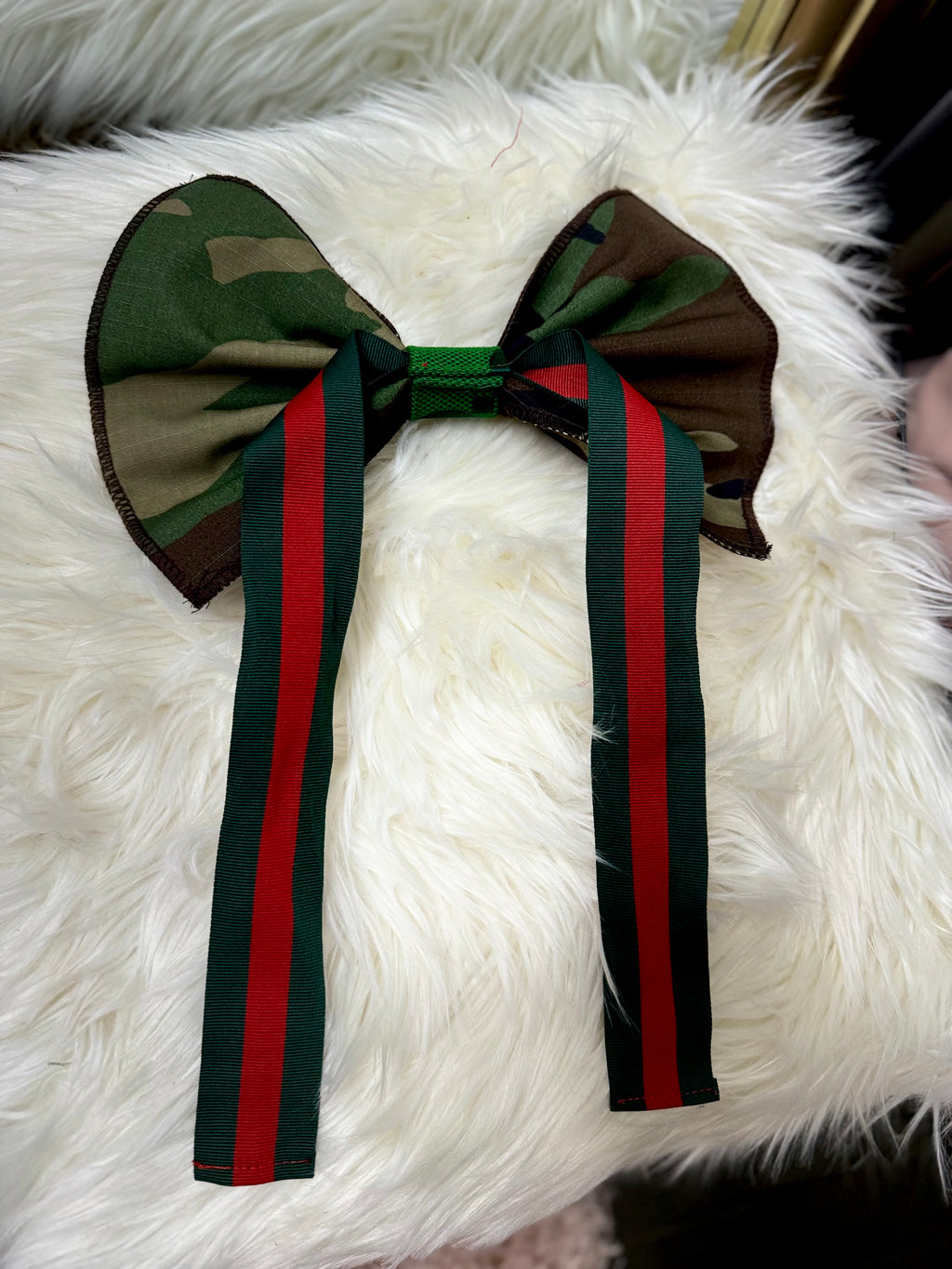 Camo Bow Tie with Luxe Details