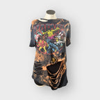 Grunge Distressed Braided Back Street Style Tee