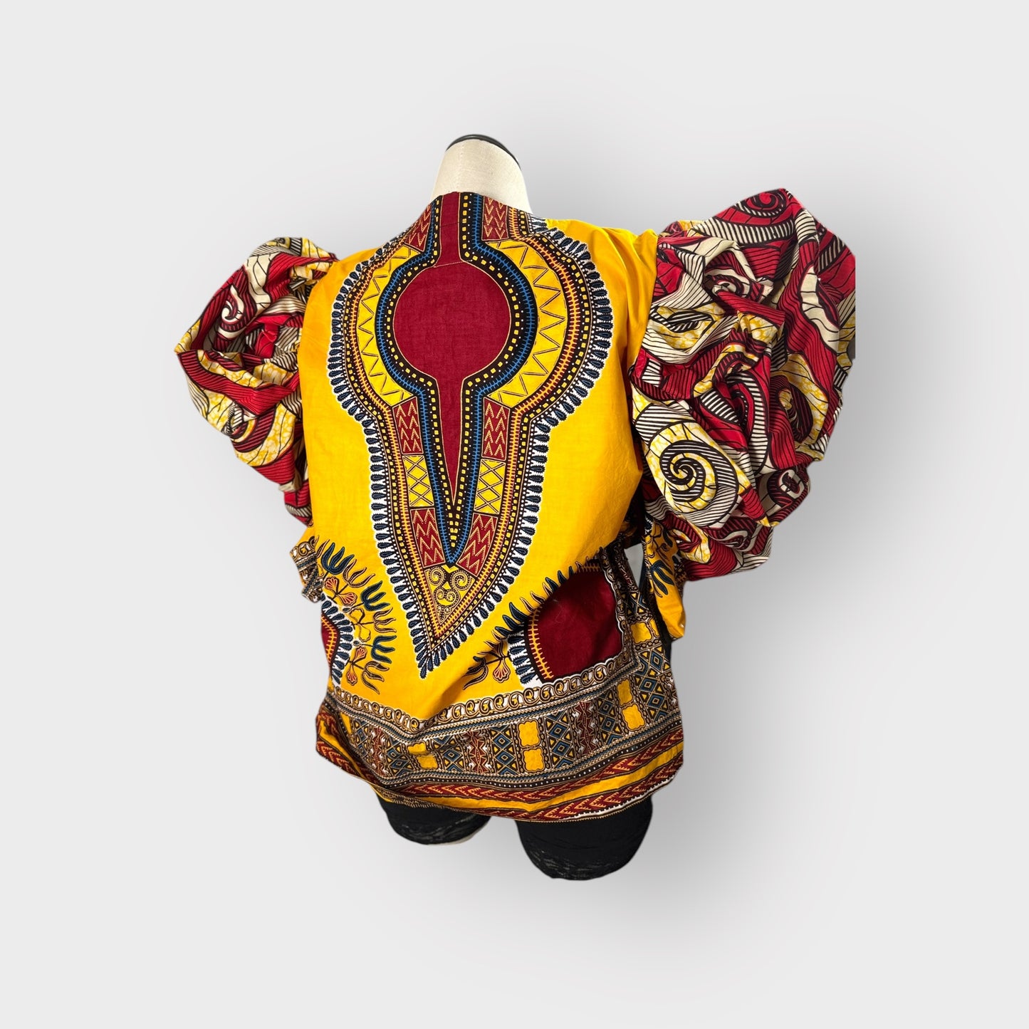 BHM Dashiki with Denim Details