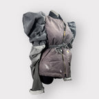 Ash Black Workwear to Runway Puffy Sleeve Coat