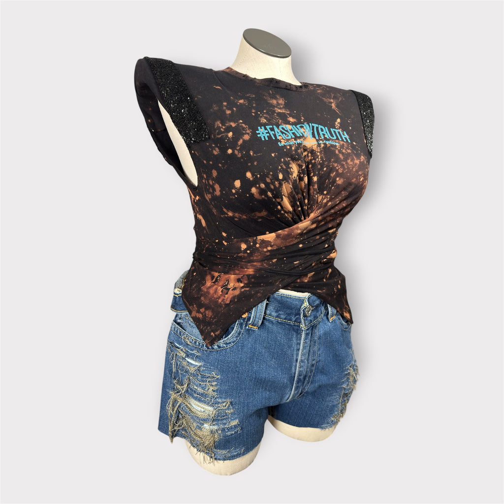 MOD Couture Shoulder Wrap Tee