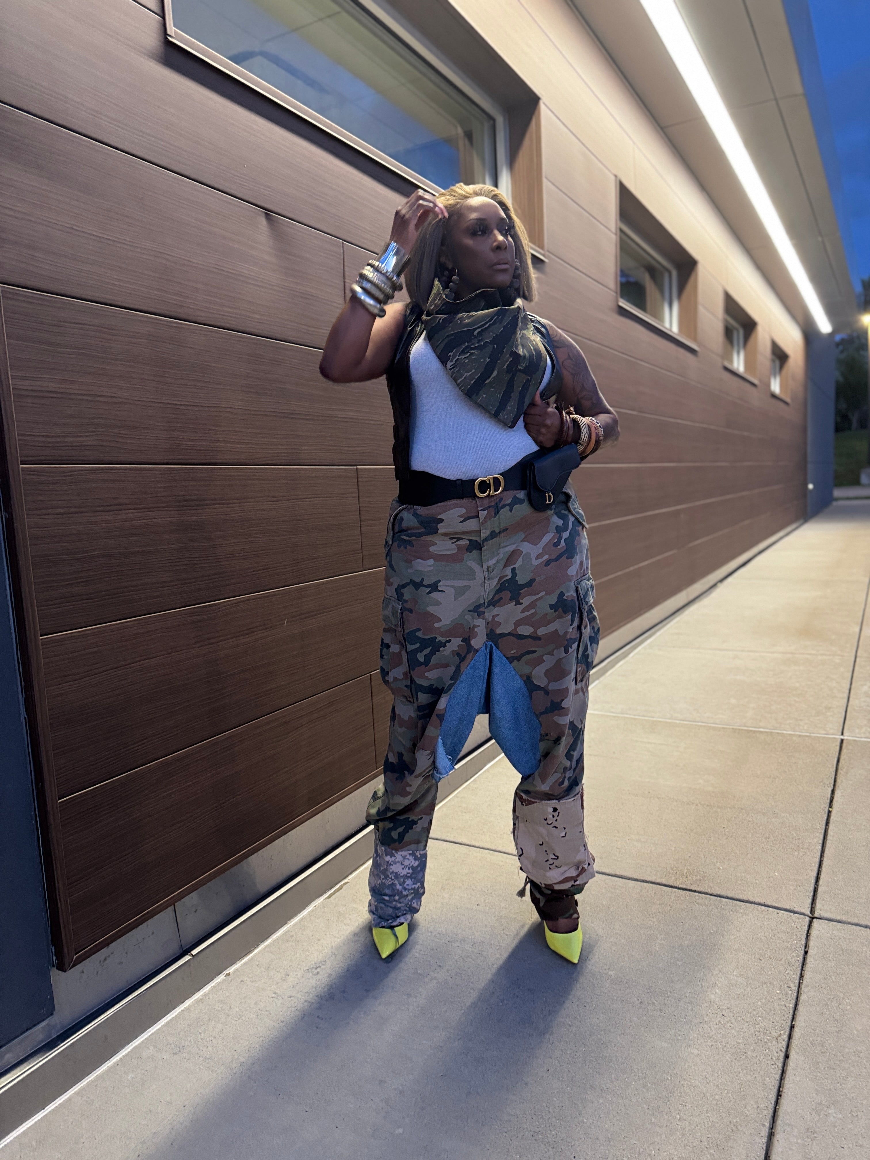 Multi Camo Harem Pant