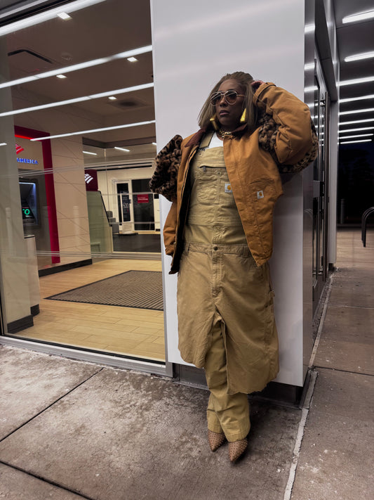 Workwear Overlay Jumpsuit