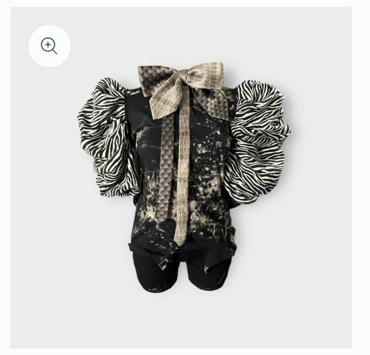 Couture Sleeve Animal Print Tee (Custom Request)
