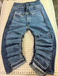 Triple Denim Inverted Barrel Jean