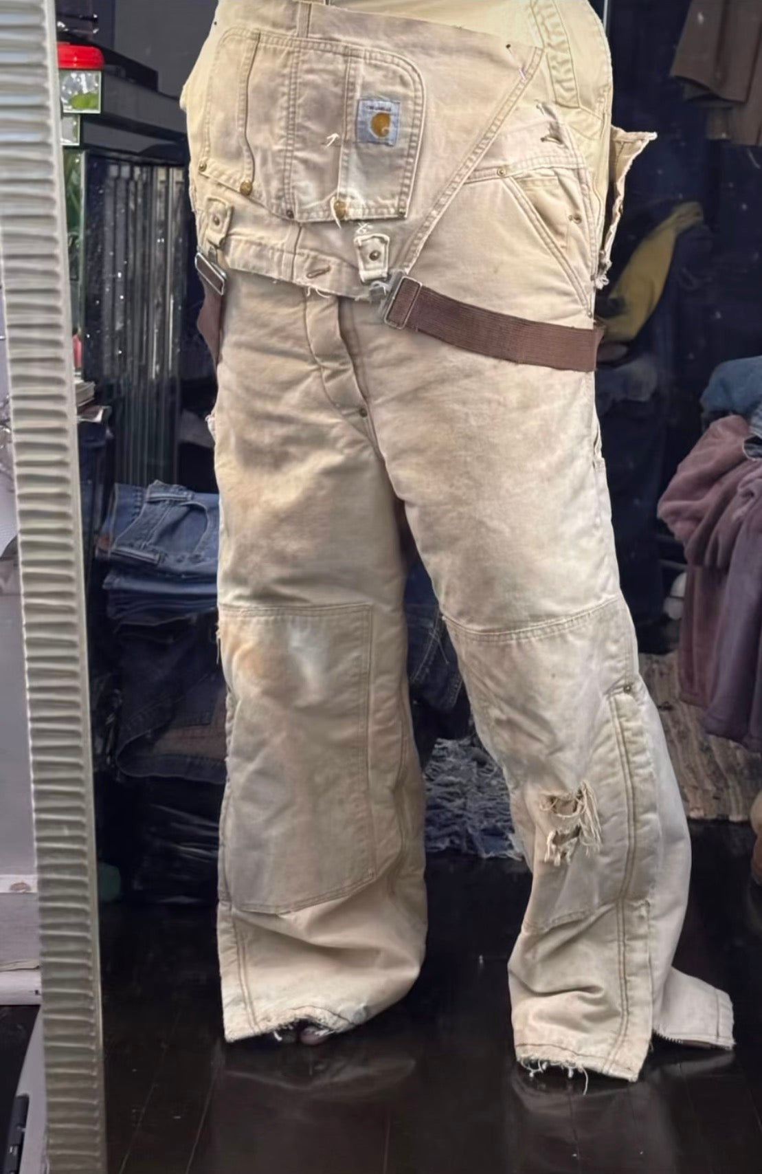Distressed & Grunge Quilted Workwear Pant