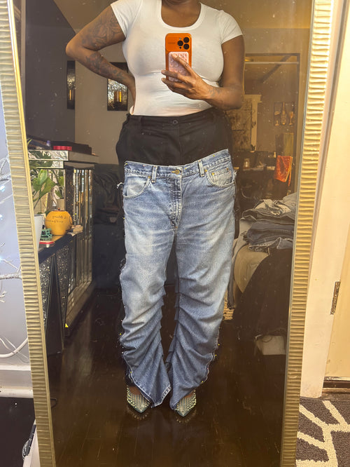 Cargo n Denim Inverted Barrel Jean