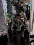 Distressed Overlay Camo Coverall