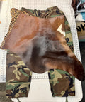 Camo Couture Natural Pony Hair Overlay Cargos