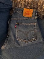 Distressed Denim Corset Back Jeans