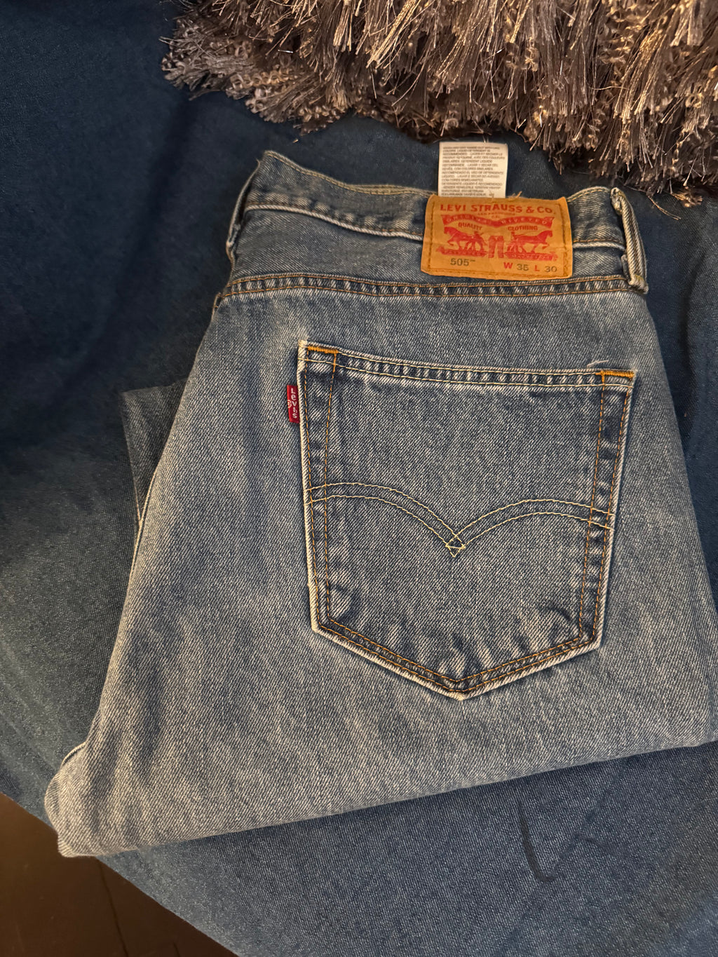 Distressed Denim Corset Back Jeans
