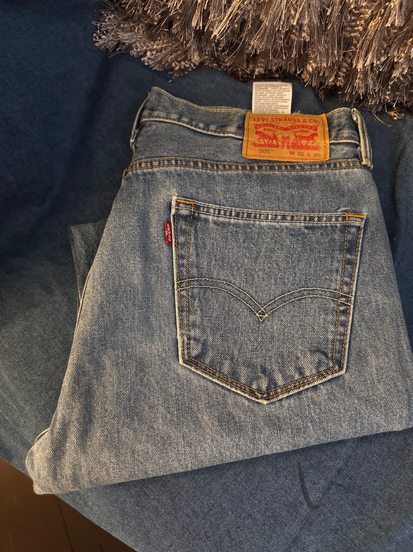 (Made to Order) Distressed Denim Corset Bum Jeans