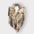 Choco Chip Camo Fringe Poncho