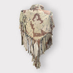 Choco Chip Camo Fringe Poncho