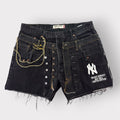 Triple Denim Shorts