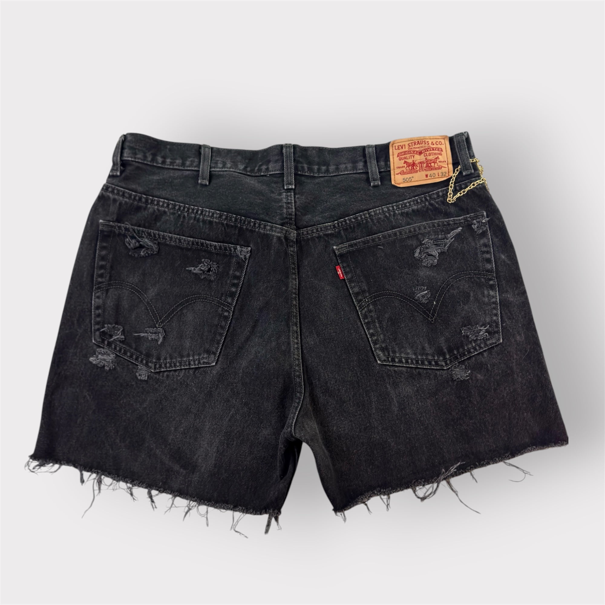Triple Denim Shorts
