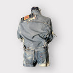Vintage Denim Patchwork Jacket