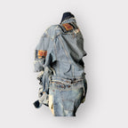 Vintage Denim Patchwork Jacket